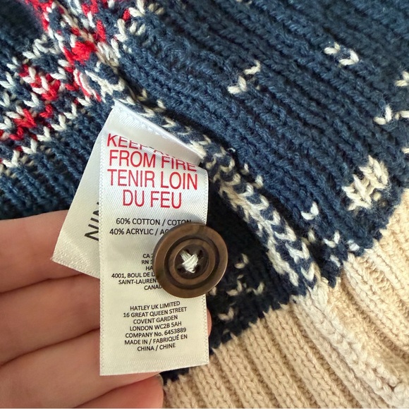 Hatley Boys Green and Cream Knit Cardigan - Picture 4 of 5